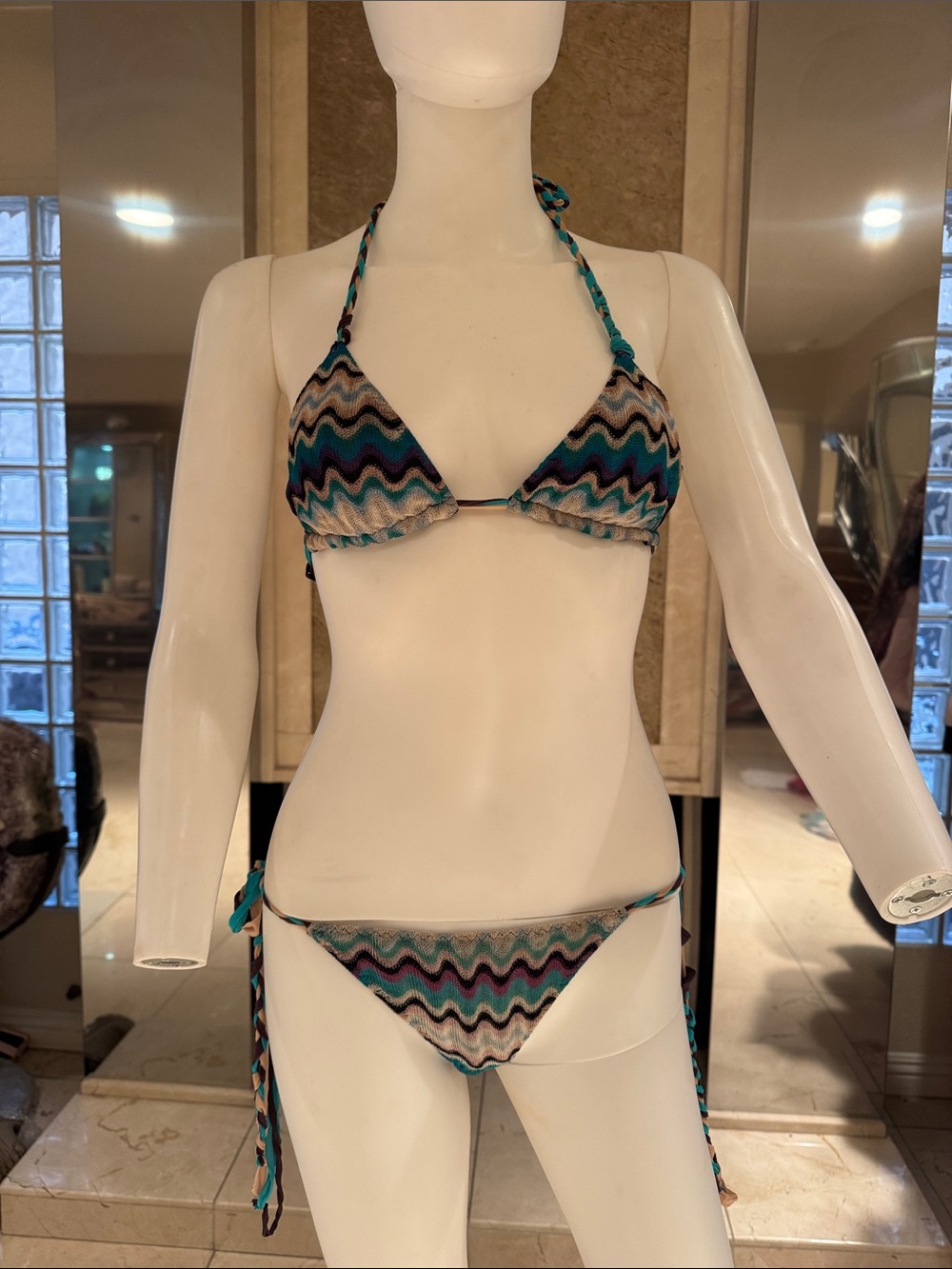 Missoni Mesh Crochet Ombré Bikini